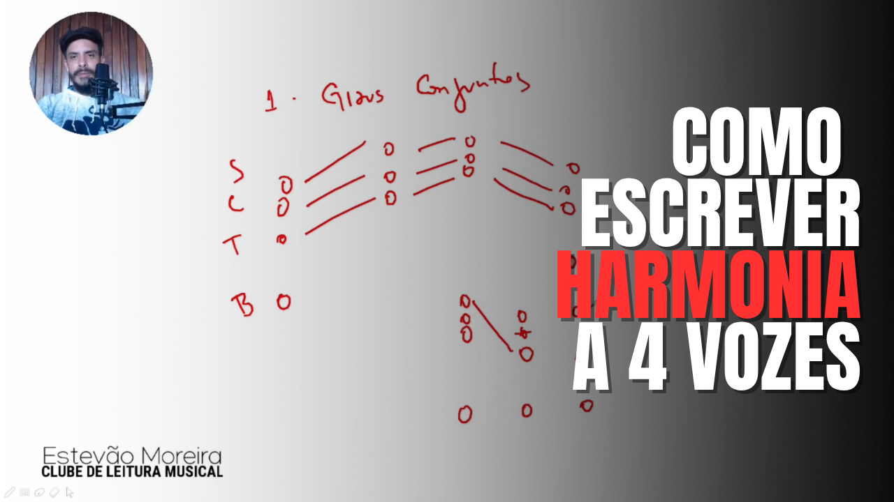 Como escrever harmonia a 4 vozes